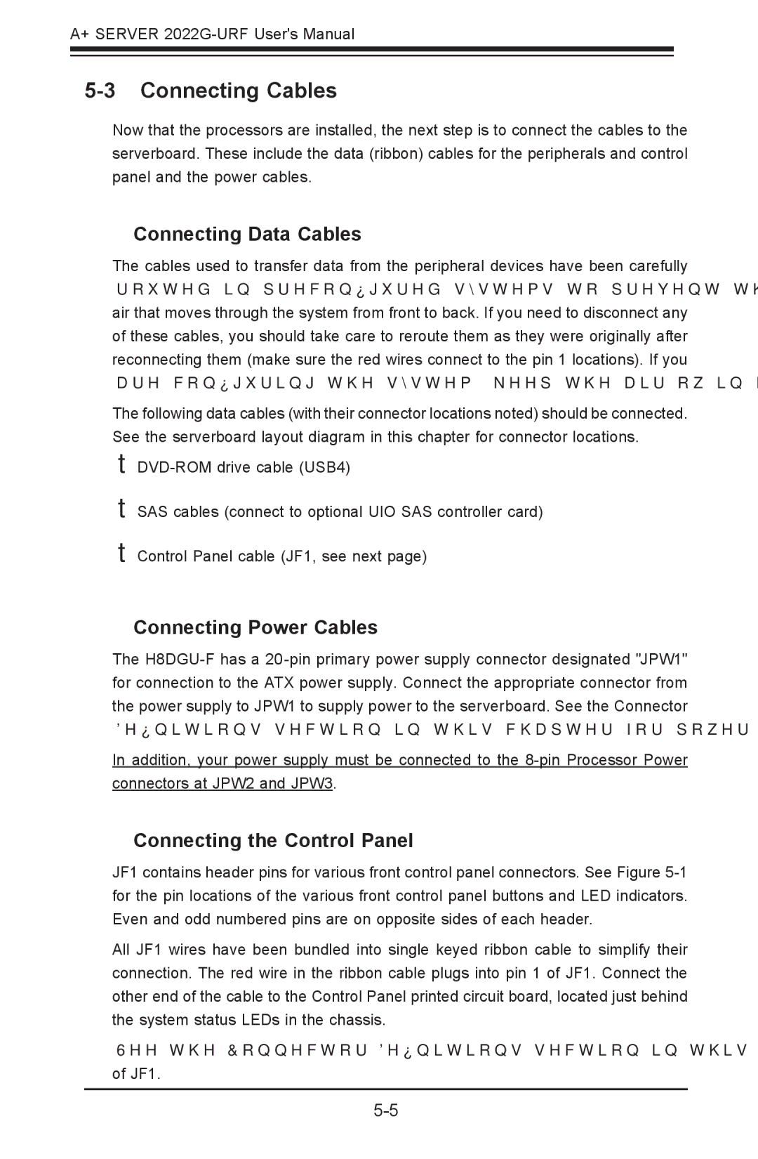 SUPER MICRO Computer 2022G-URF user manual Connecting Cables, Connecting Data Cables, Connecting Power Cables 