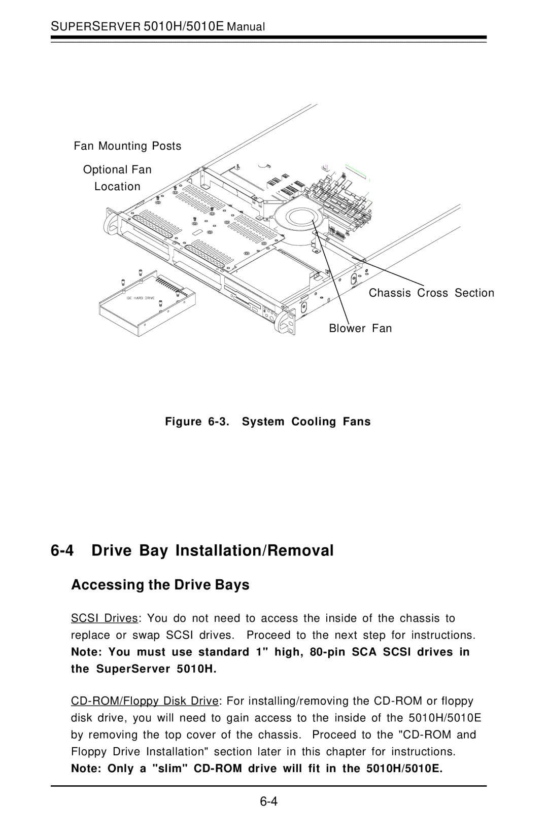 SUPER MICRO Computer 5010E user manual Drive Bay Installation/Removal, Accessing the Drive Bays, SuperServer 5010H 