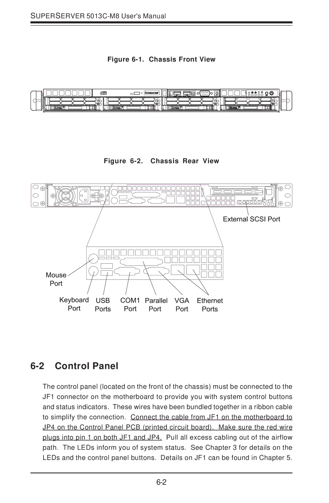 SUPER MICRO Computer 5013C-M8 user manual Control Panel, Chassis Front View 