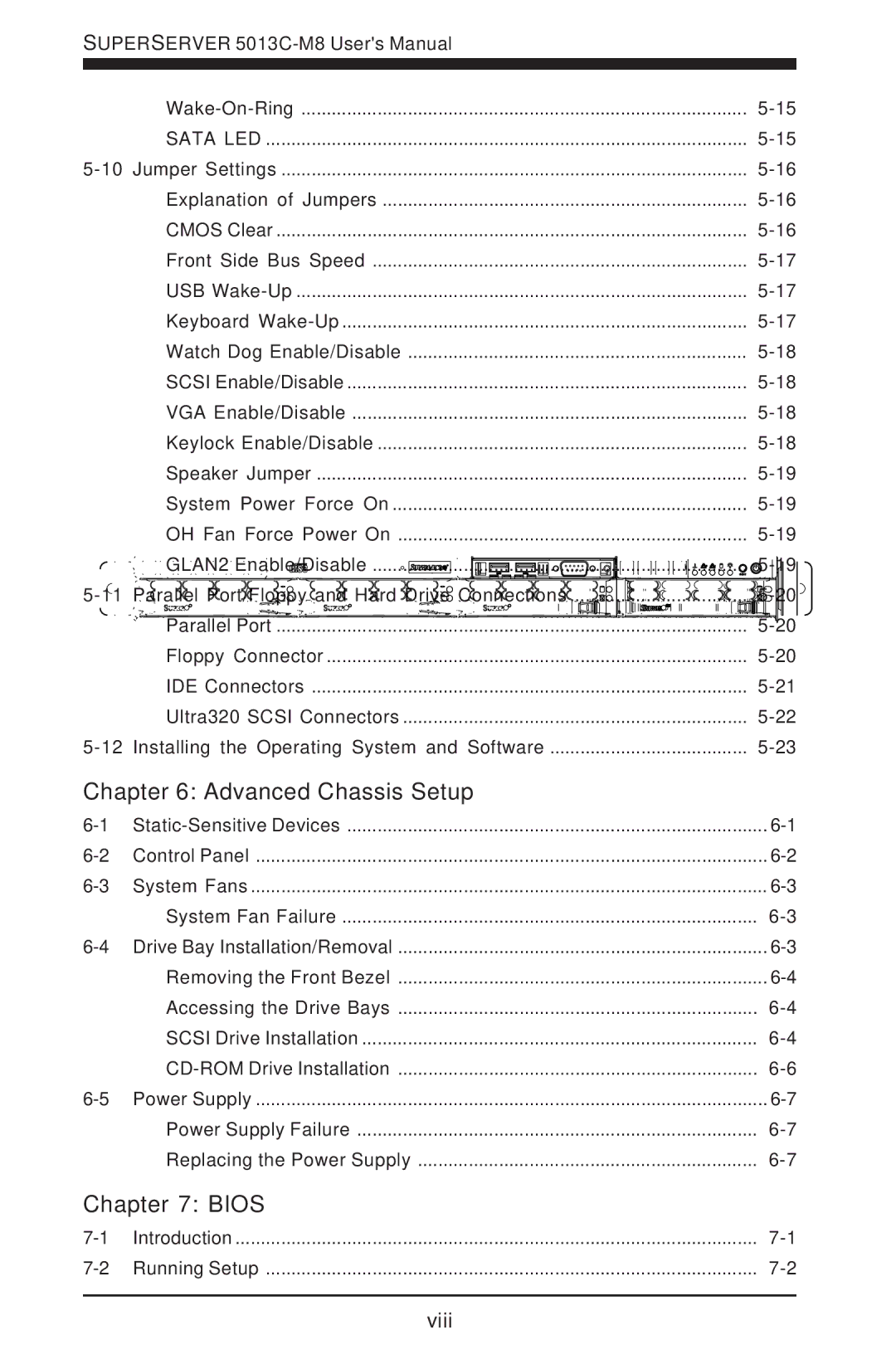 SUPER MICRO Computer 5013C-M8 user manual Advanced Chassis Setup, Bios 