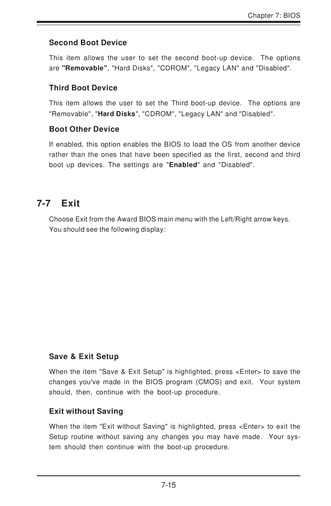 SUPER MICRO Computer 5013C-M8 user manual Exit 