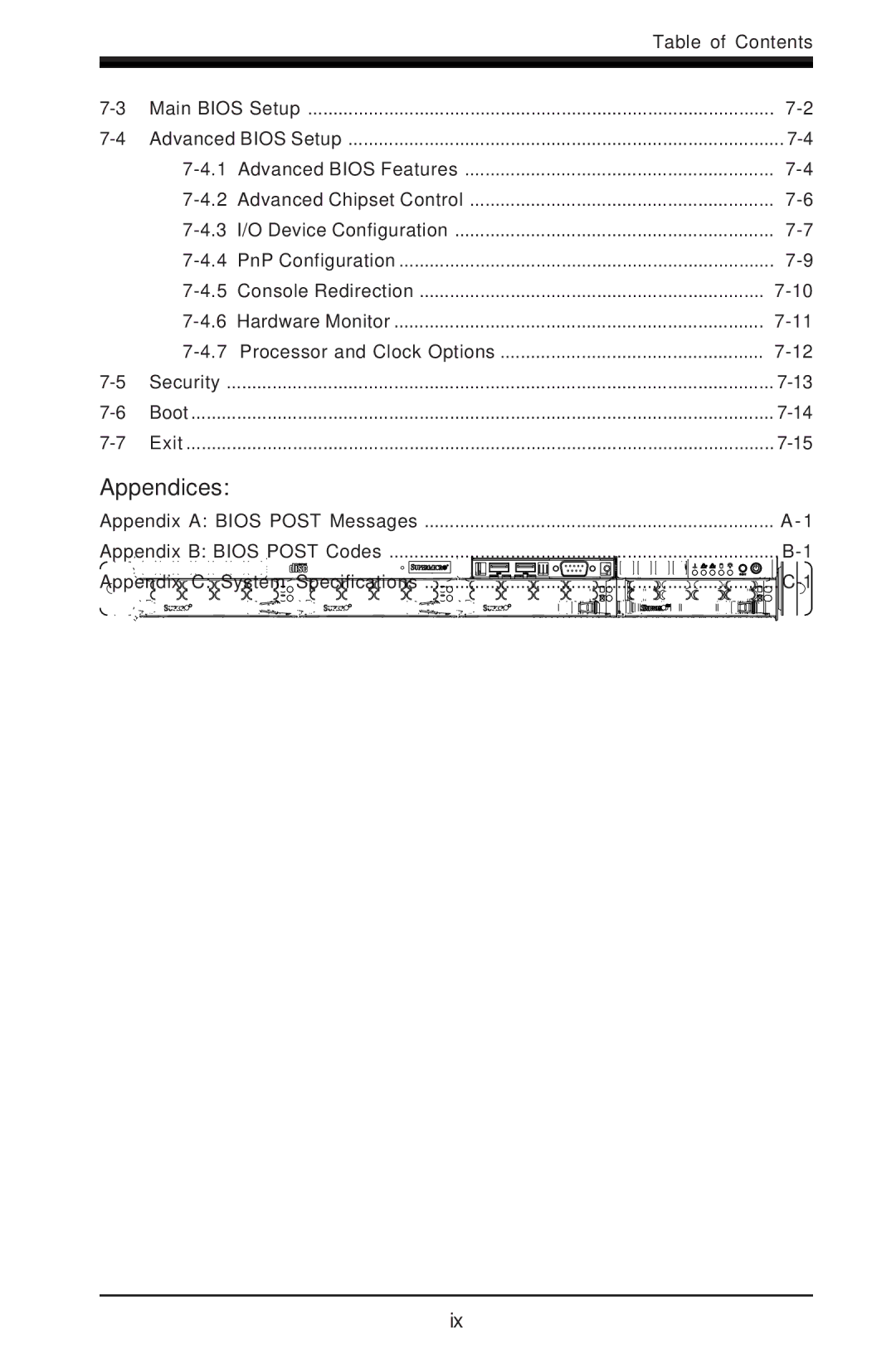 SUPER MICRO Computer 5013C-M8 user manual Appendices 