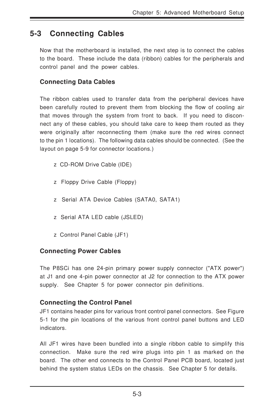 SUPER MICRO Computer 5014C-T manual Connecting Cables, Connecting Data Cables, Connecting Power Cables 