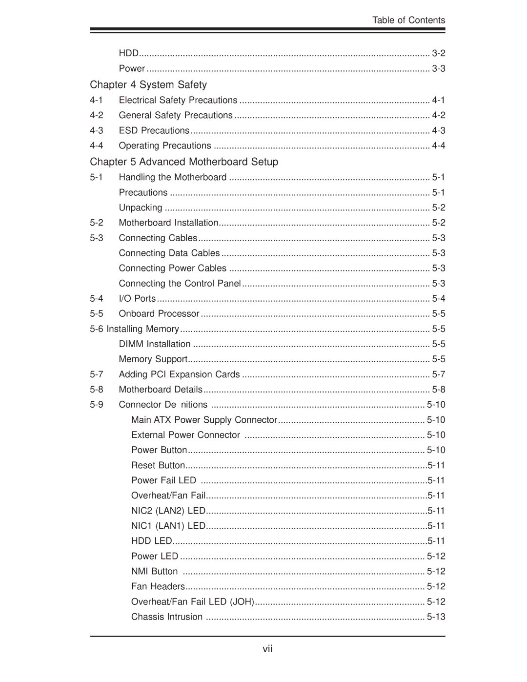 SUPER MICRO Computer 5015A-EHF-D525 user manual System Safety 