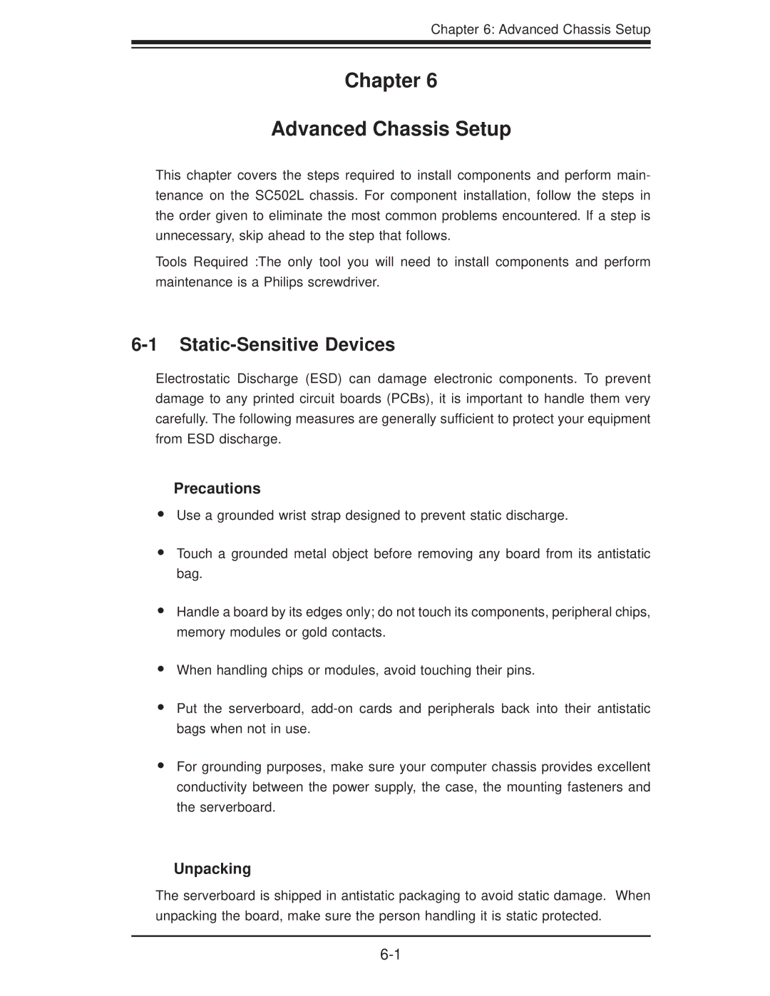 SUPER MICRO Computer 5015A-EHF user manual 