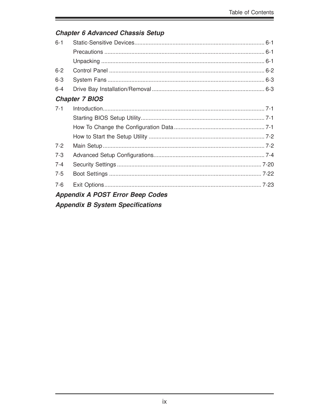 SUPER MICRO Computer 5015A-EHF user manual Advanced Chassis Setup 