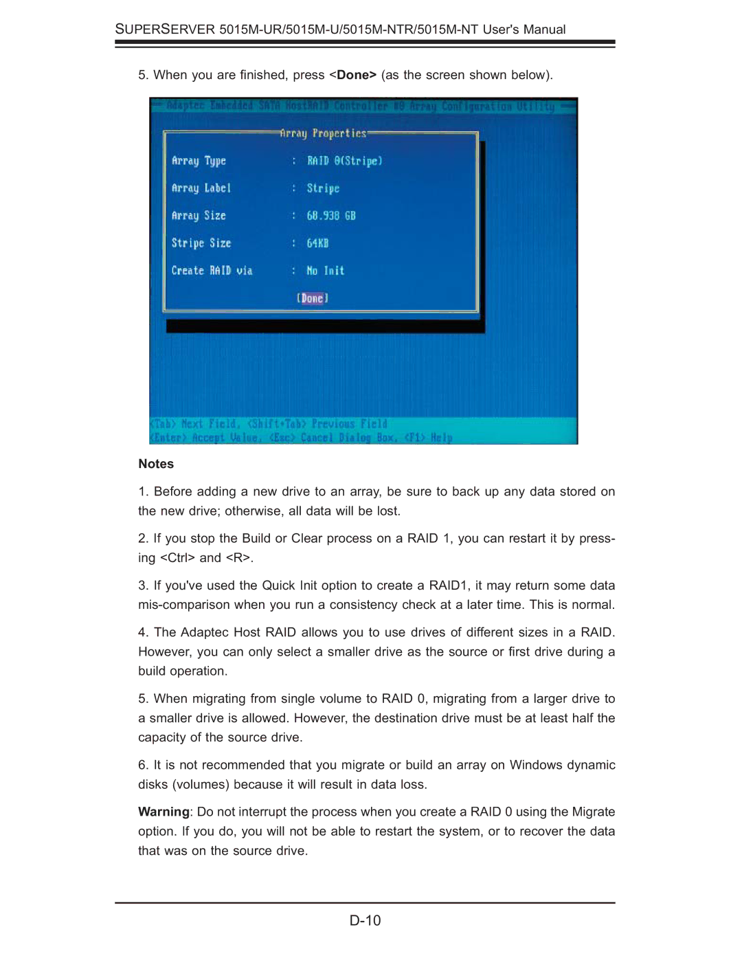 SUPER MICRO Computer 5015M-UR, 5015M-NTR user manual 