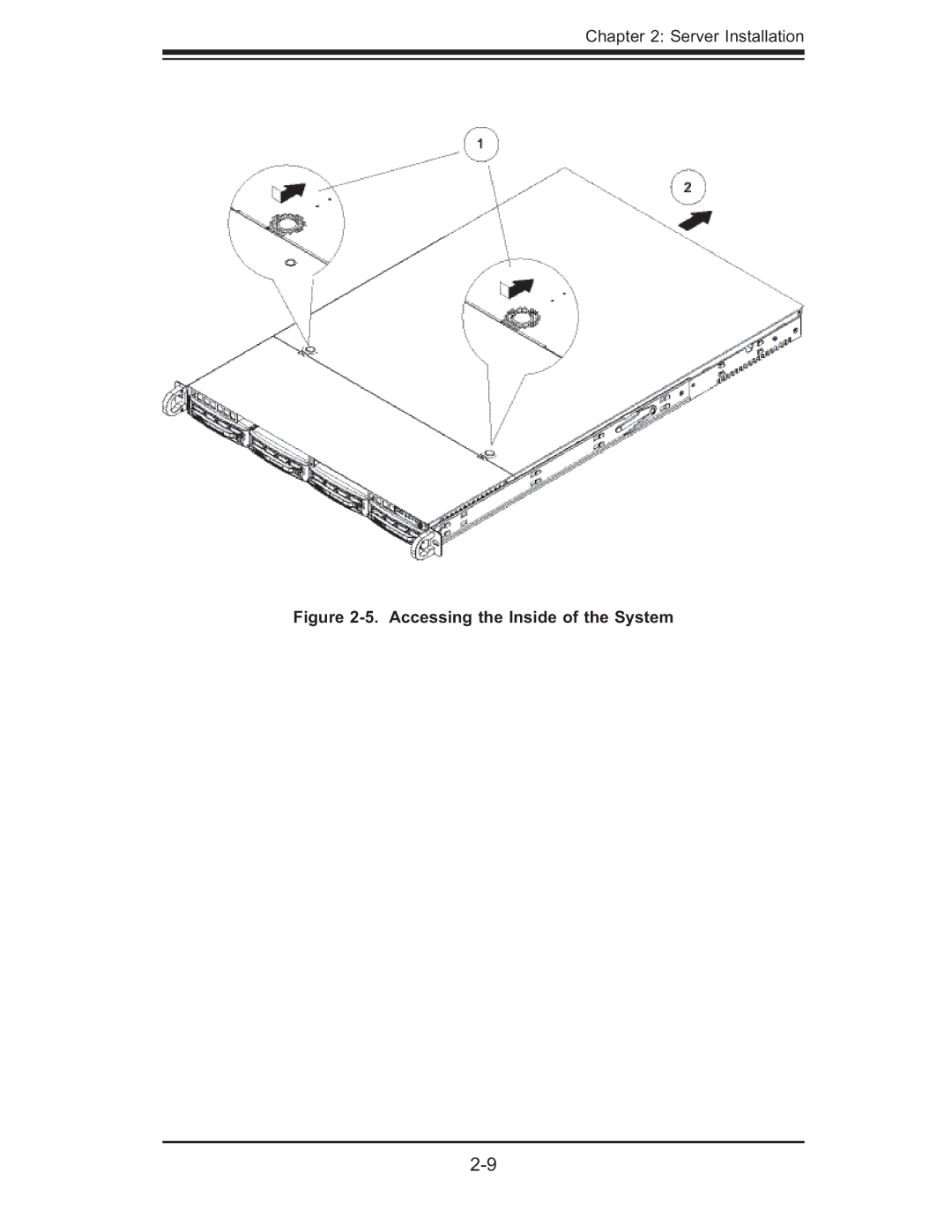 SUPER MICRO Computer 5015M-UR, 5015M-NTR user manual Accessing the Inside of the System 