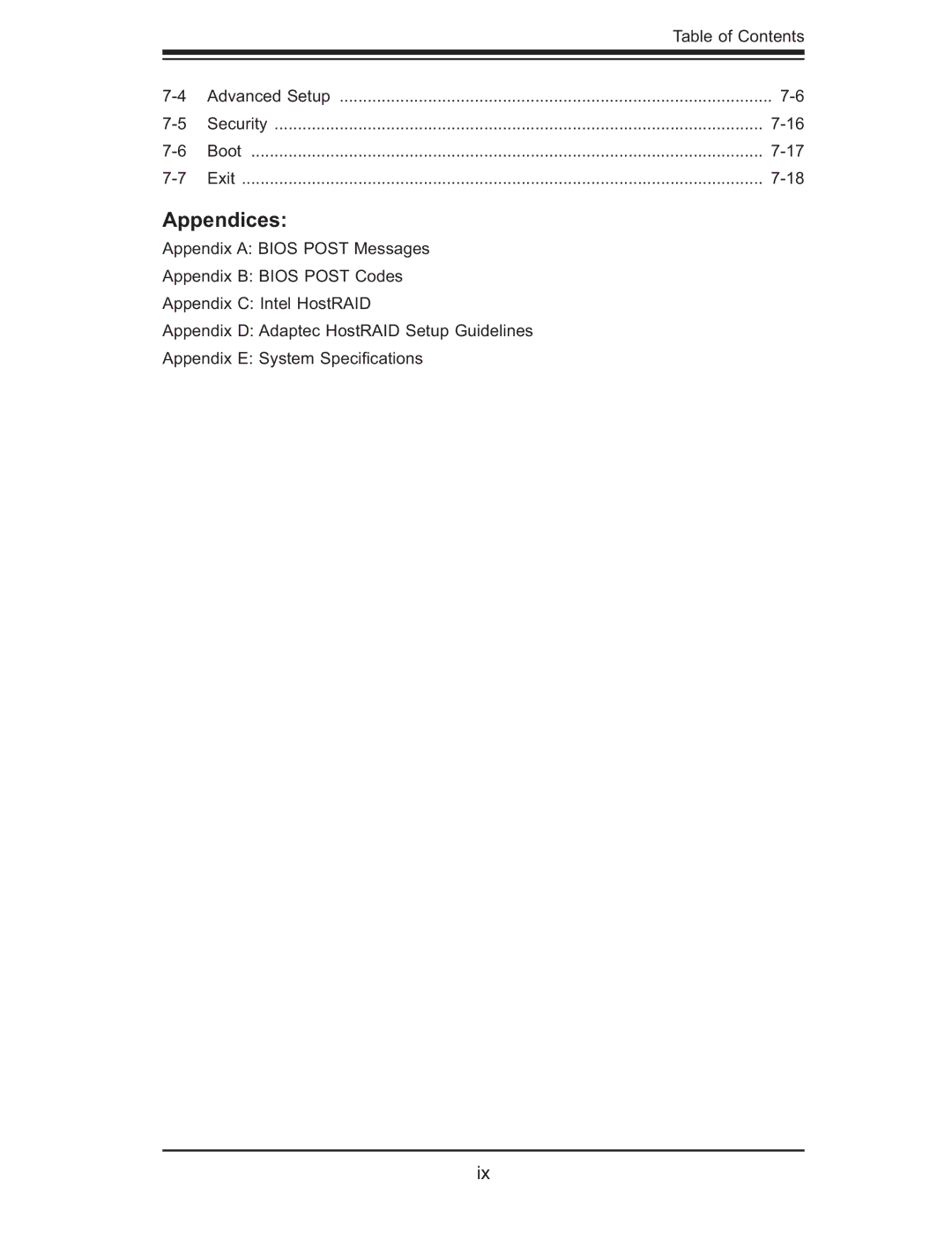 SUPER MICRO Computer 5015M-UR, 5015M-NTR user manual Appendices 