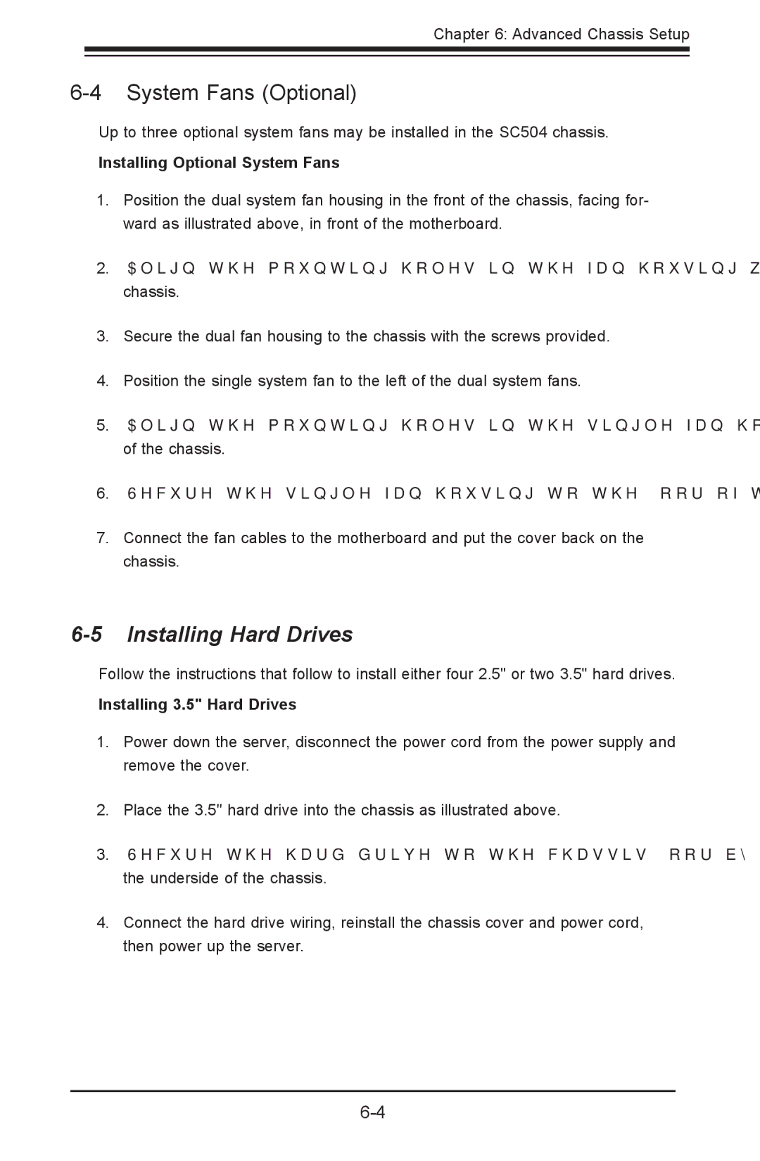 SUPER MICRO Computer 5017P-TF, 5017P-TLN4F user manual System Fans Optional, Installing Hard Drives 