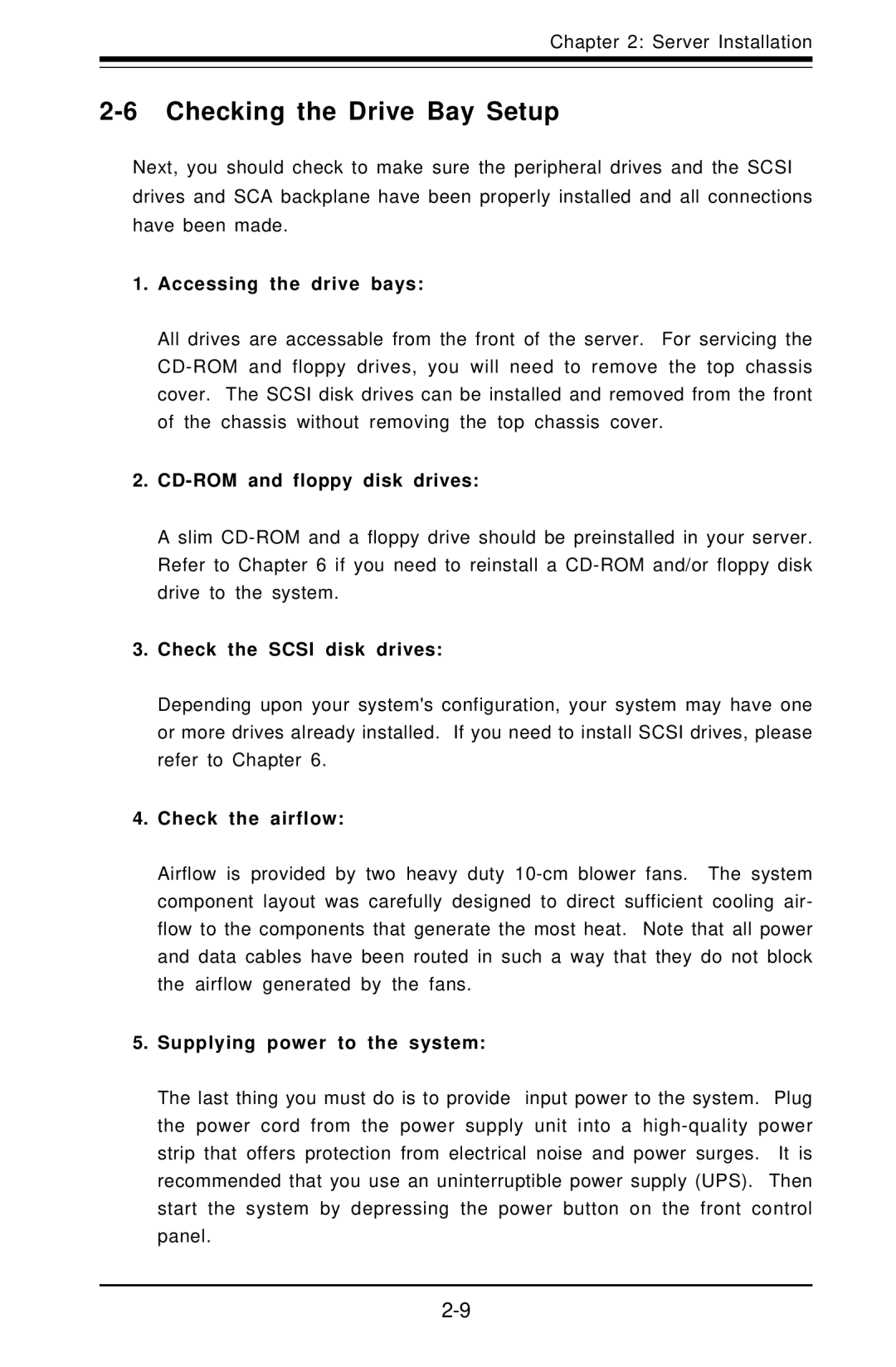 SUPER MICRO Computer 6012L-6 user manual Checking the Drive Bay Setup 