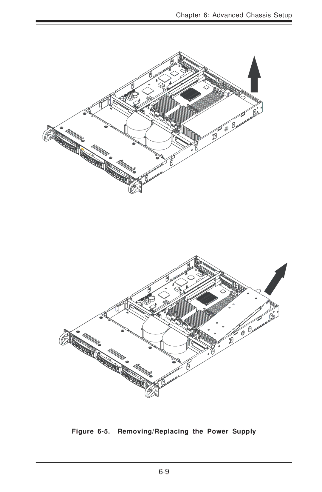 SUPER MICRO Computer 6012P-6 user manual Removing/Replacing the Power Supply 