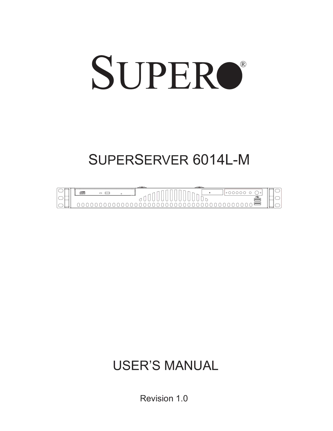 SUPER MICRO Computer 6014L-M manual Super 