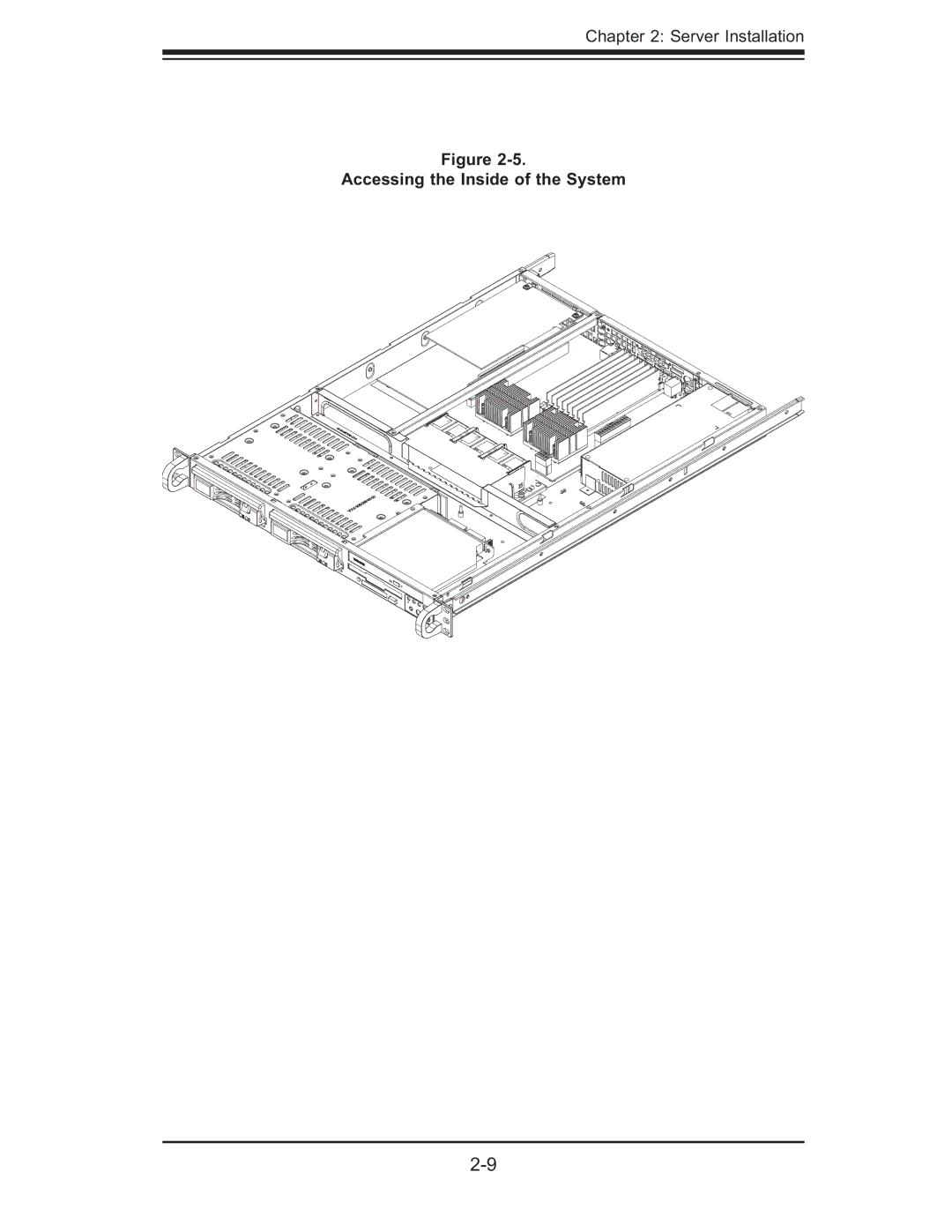 SUPER MICRO Computer 6014L-T user manual Accessing the Inside of the System 