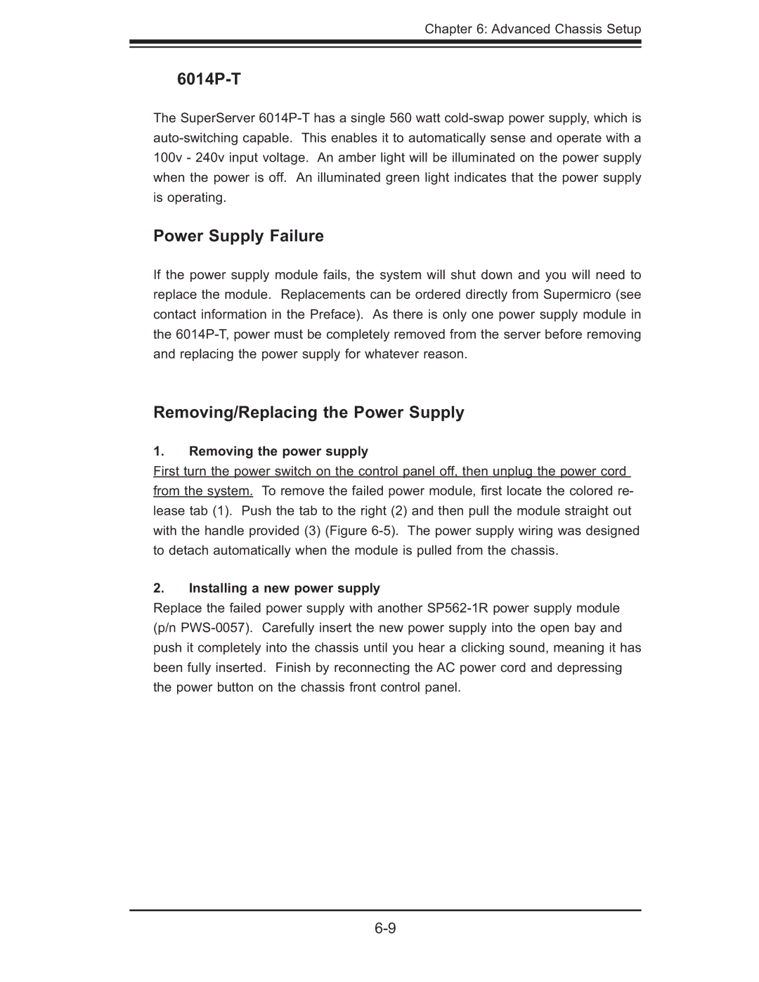 SUPER MICRO Computer 6014P-TR user manual 