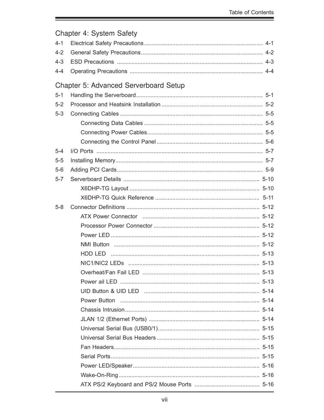 SUPER MICRO Computer 6014P-TR user manual System Safety, Advanced Serverboard Setup 