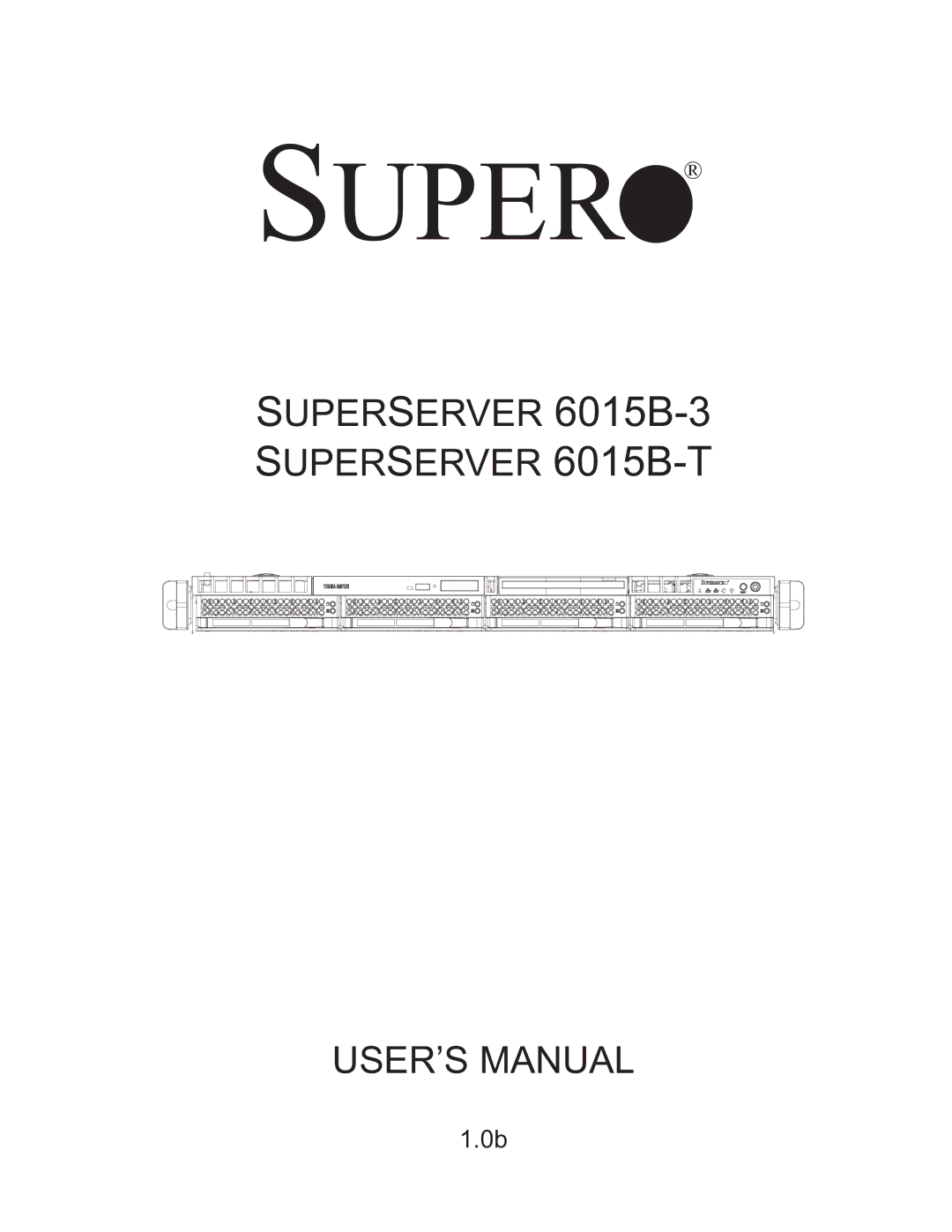 SUPER MICRO Computer 6015B-T, 6015B-3 user manual Super 