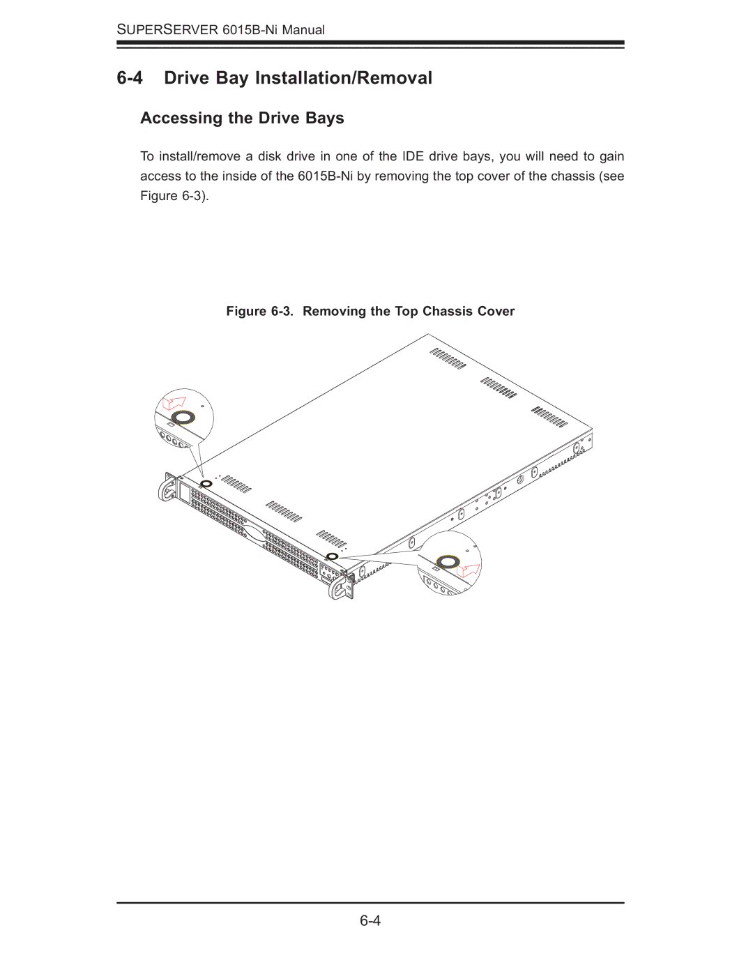 SUPER MICRO Computer 6015B-Ni manual Drive Bay Installation/Removal, Accessing the Drive Bays 