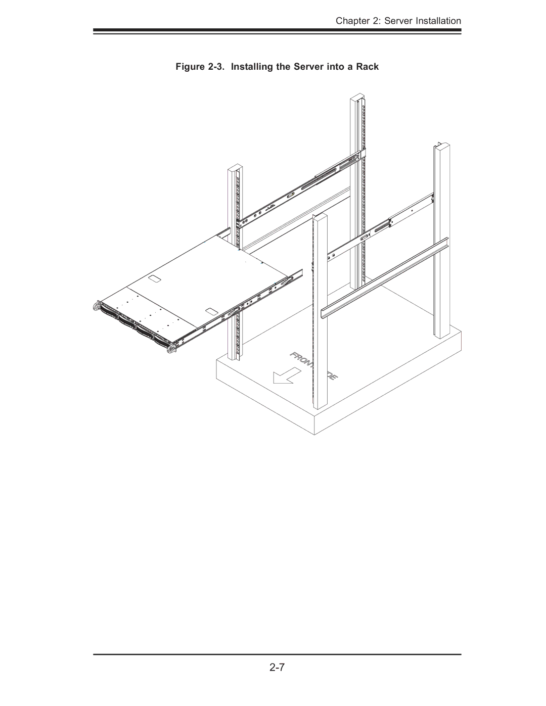 SUPER MICRO Computer 6015T-T, 6015T-INF manual Installing the Server into a Rack 