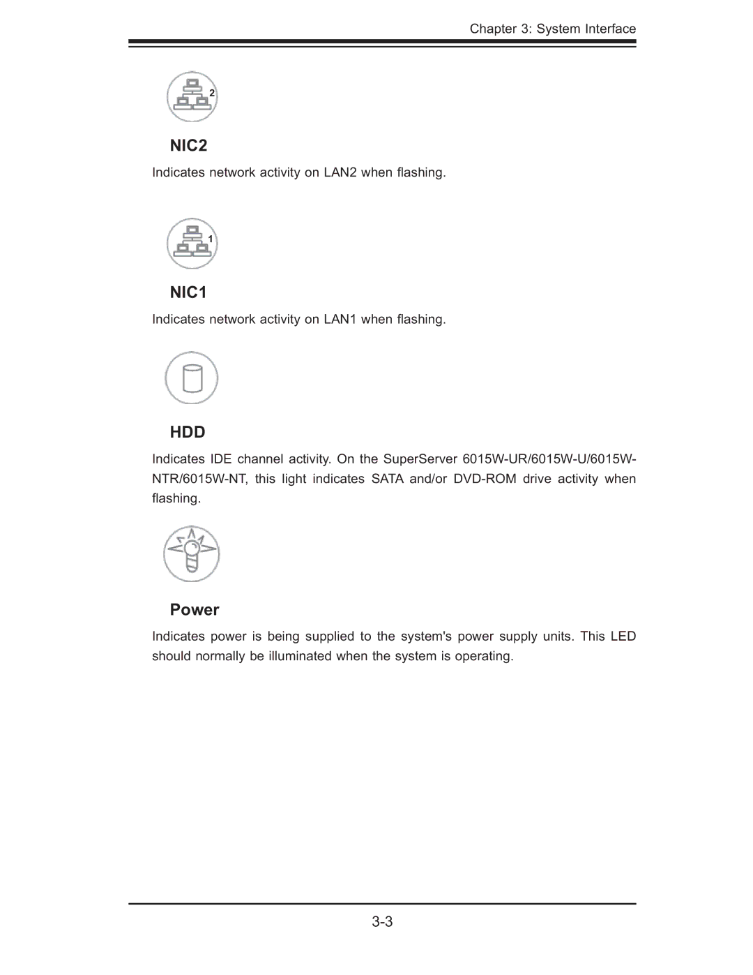 SUPER MICRO Computer 6015W-UR, 6015W-NTR user manual NIC2 