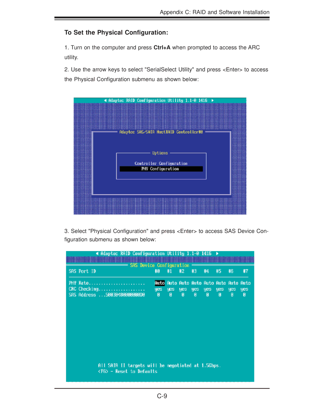 SUPER MICRO Computer 6025B-3R user manual To Set the Physical Conﬁguration 