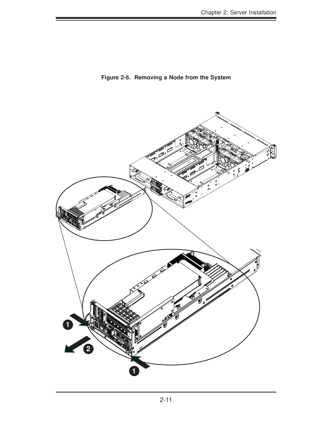 SUPER MICRO Computer 6026TT-GIBQRF, 6026TT-GTRF, 6026TT-GIBXRF user manual Removing a Node from the System 