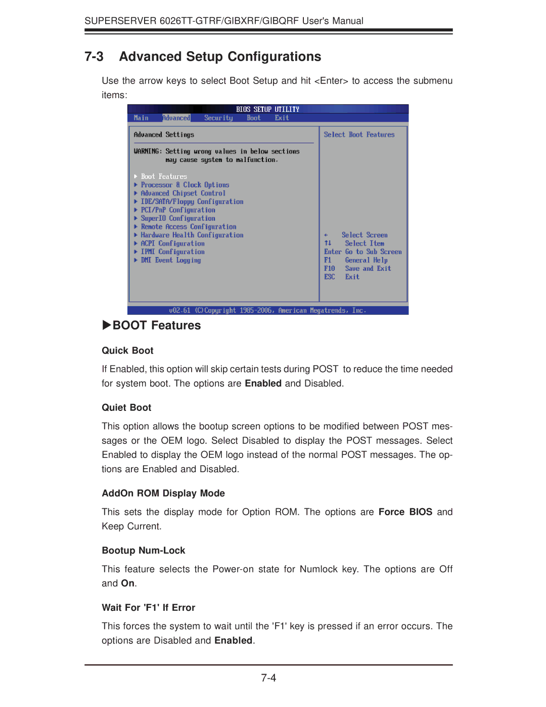 SUPER MICRO Computer 6026TT-GTRF, 6026TT-GIBQRF, 6026TT-GIBXRF user manual Advanced Setup Conﬁgurations, Xboot Features 