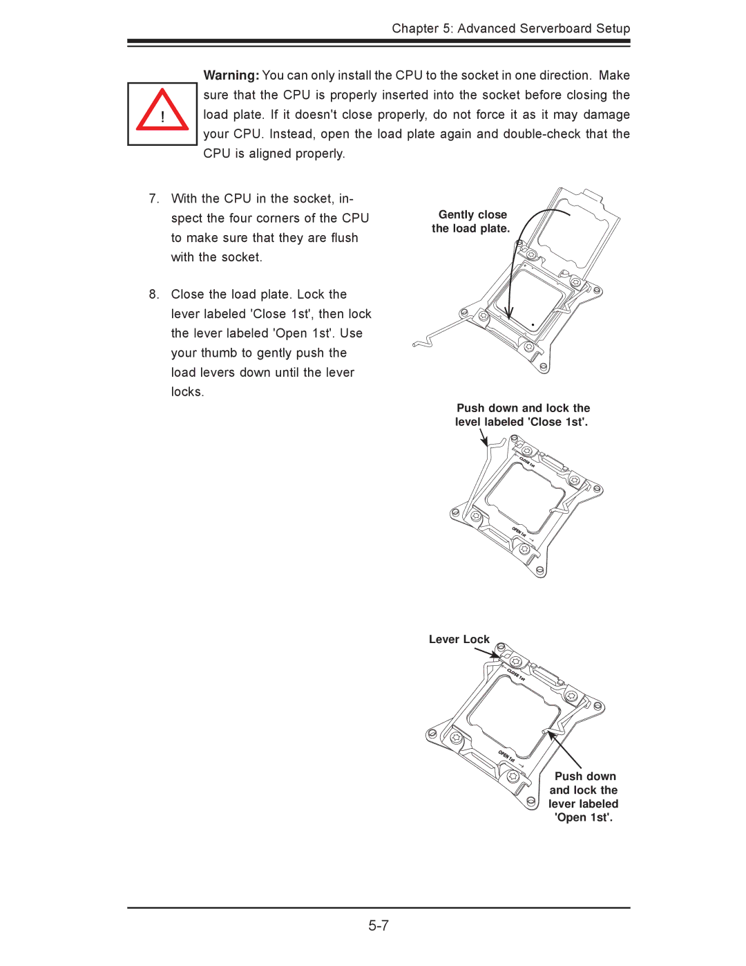 SUPER MICRO Computer 7047A-73, 7047A-T user manual Lever Lock 