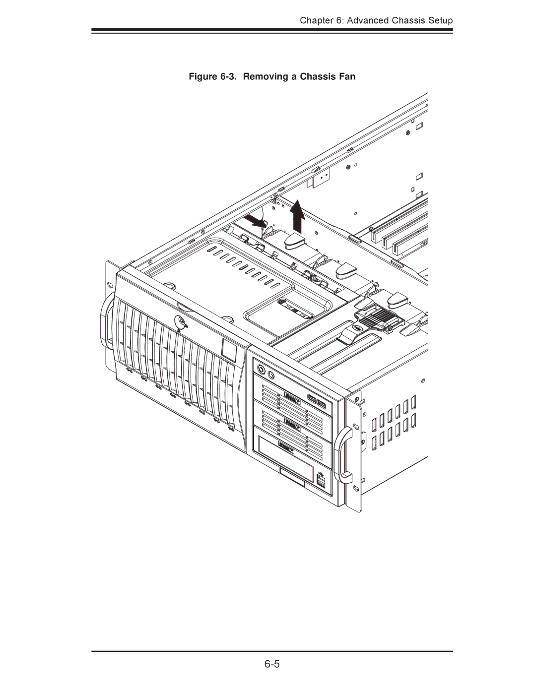 SUPER MICRO Computer 7047A-73, 7047A-T user manual Removing a Chassis Fan 
