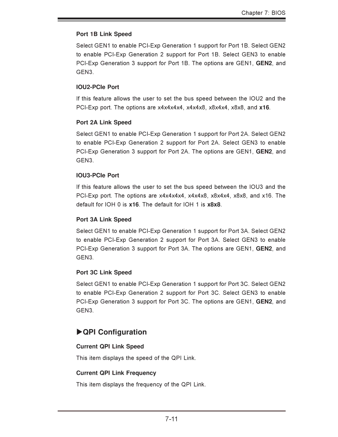 SUPER MICRO Computer 7047A-73, 7047A-T user manual Xqpi Conﬁguration 