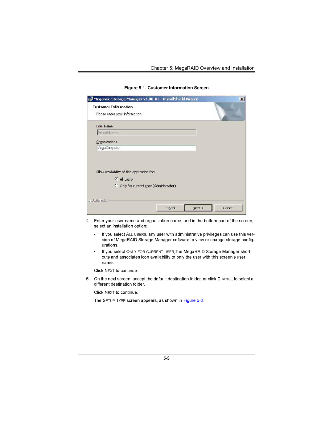 SUPER MICRO Computer AOCS2308LL8E user manual MegaRAID Overview and Installation 