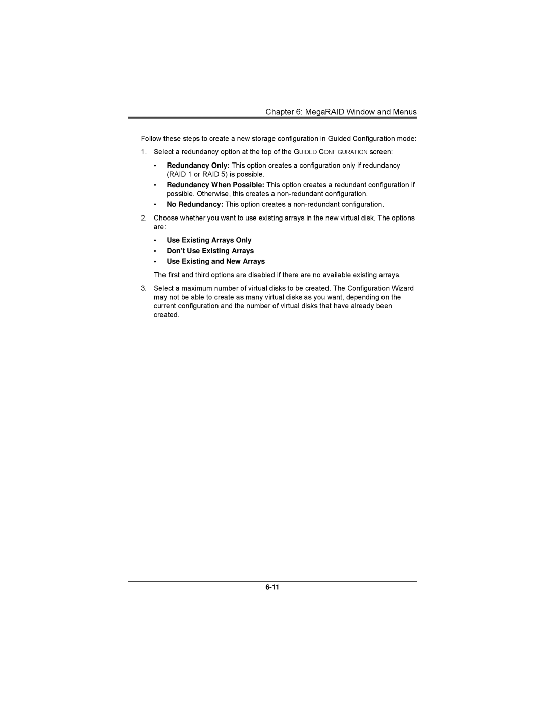 SUPER MICRO Computer AOCS2308LL8E user manual MegaRAID Window and Menus 