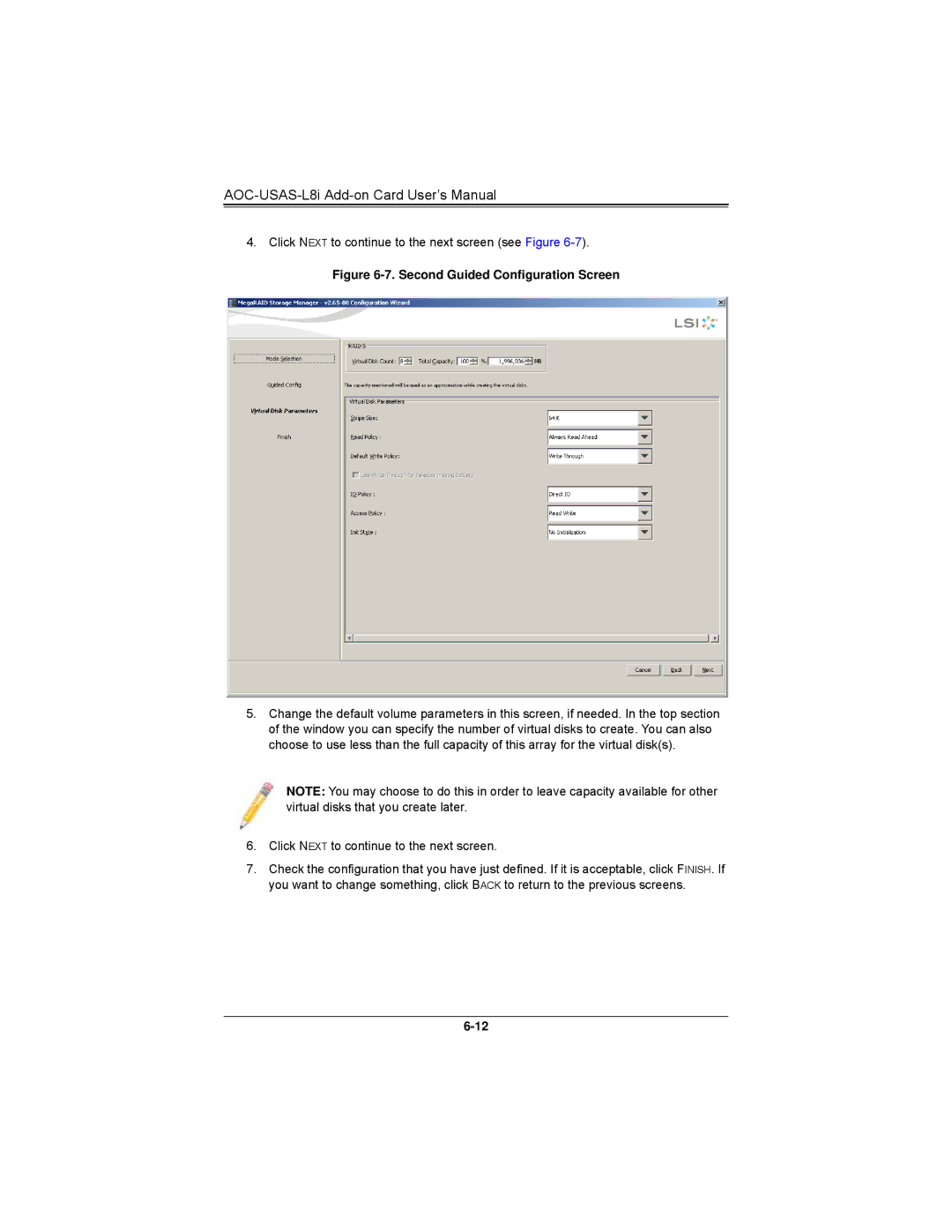 SUPER MICRO Computer AOCS2308LL8E user manual Second Guided Configuration Screen 