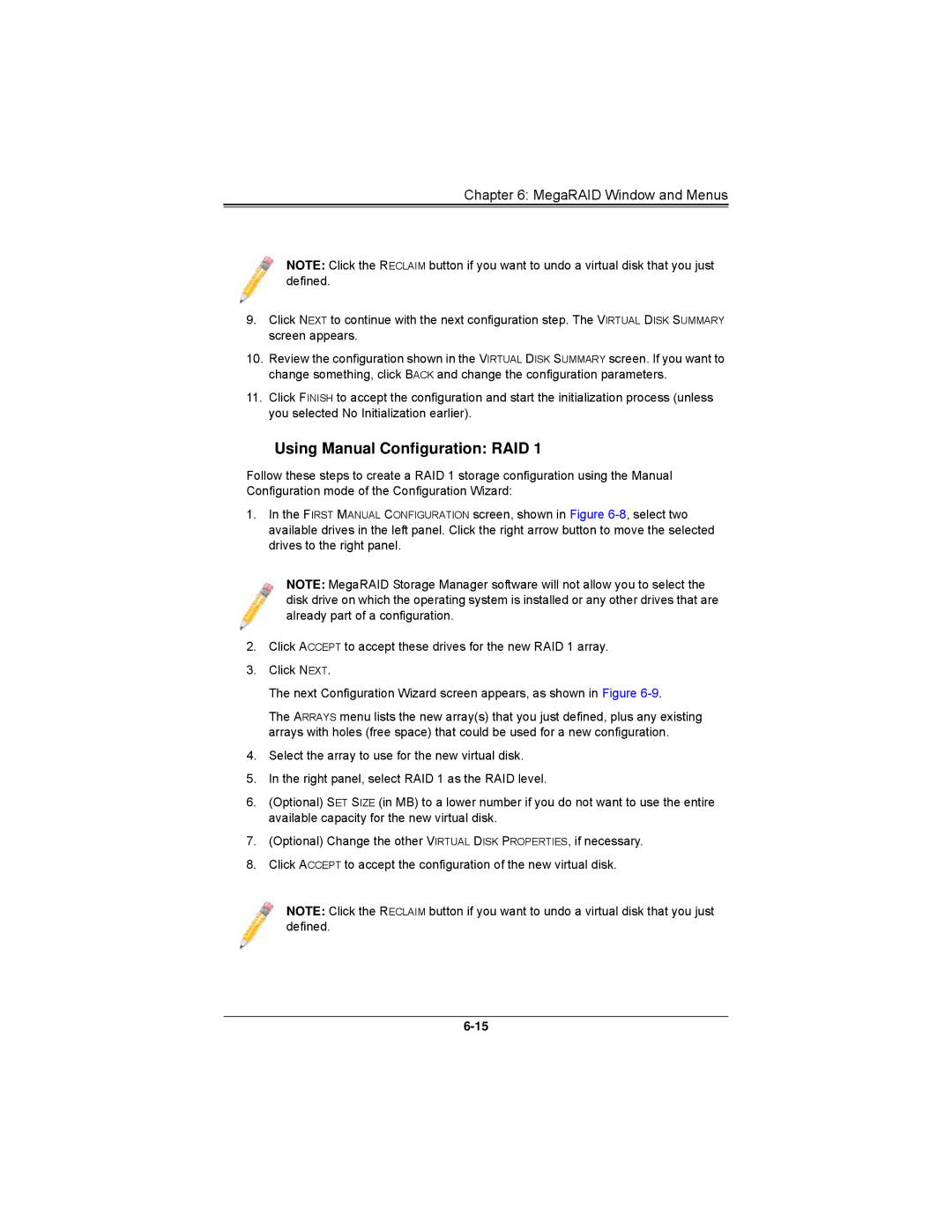 SUPER MICRO Computer AOCS2308LL8E user manual Using Manual Configuration RAID 