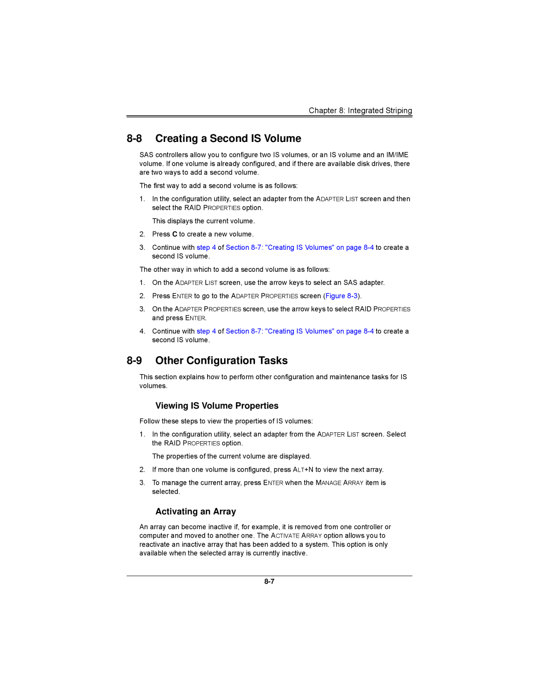 SUPER MICRO Computer AOCS2308LL8E user manual Creating a Second is Volume, Viewing is Volume Properties 