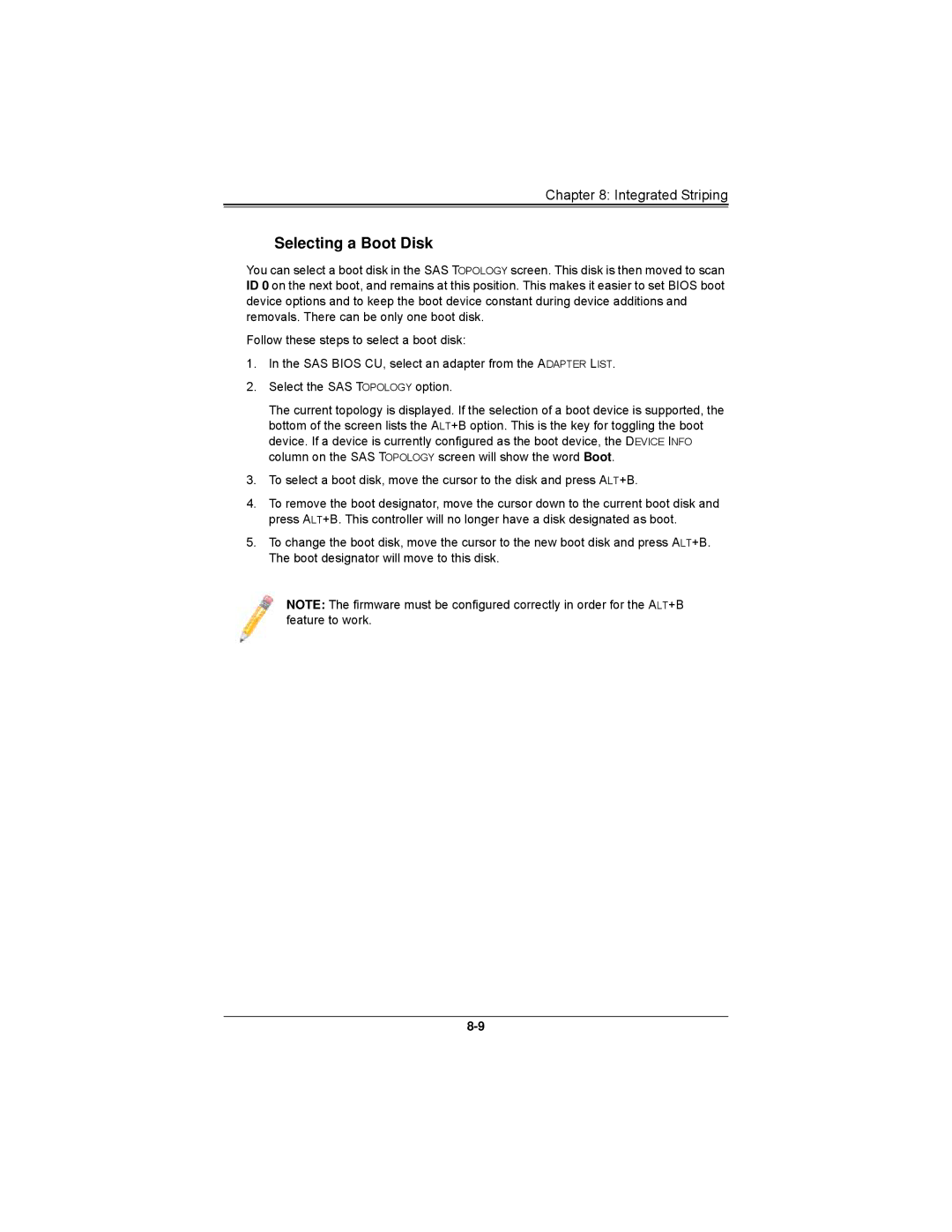 SUPER MICRO Computer AOCS2308LL8E user manual Selecting a Boot Disk 