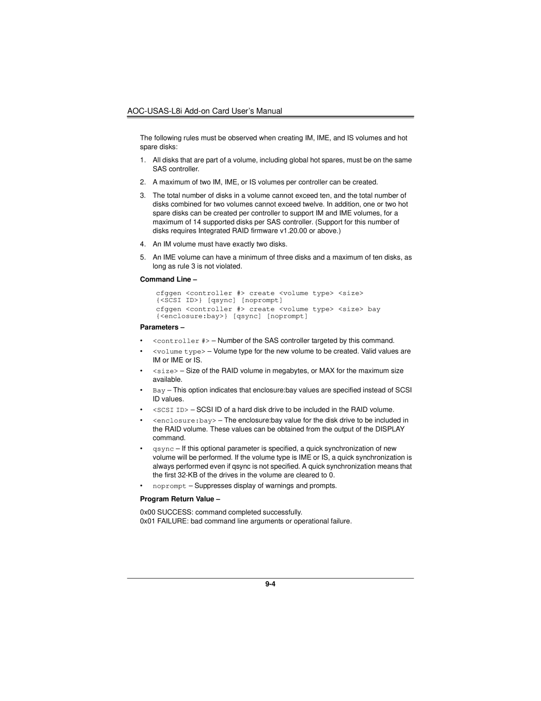 SUPER MICRO Computer AOCS2308LL8E user manual Command Line 