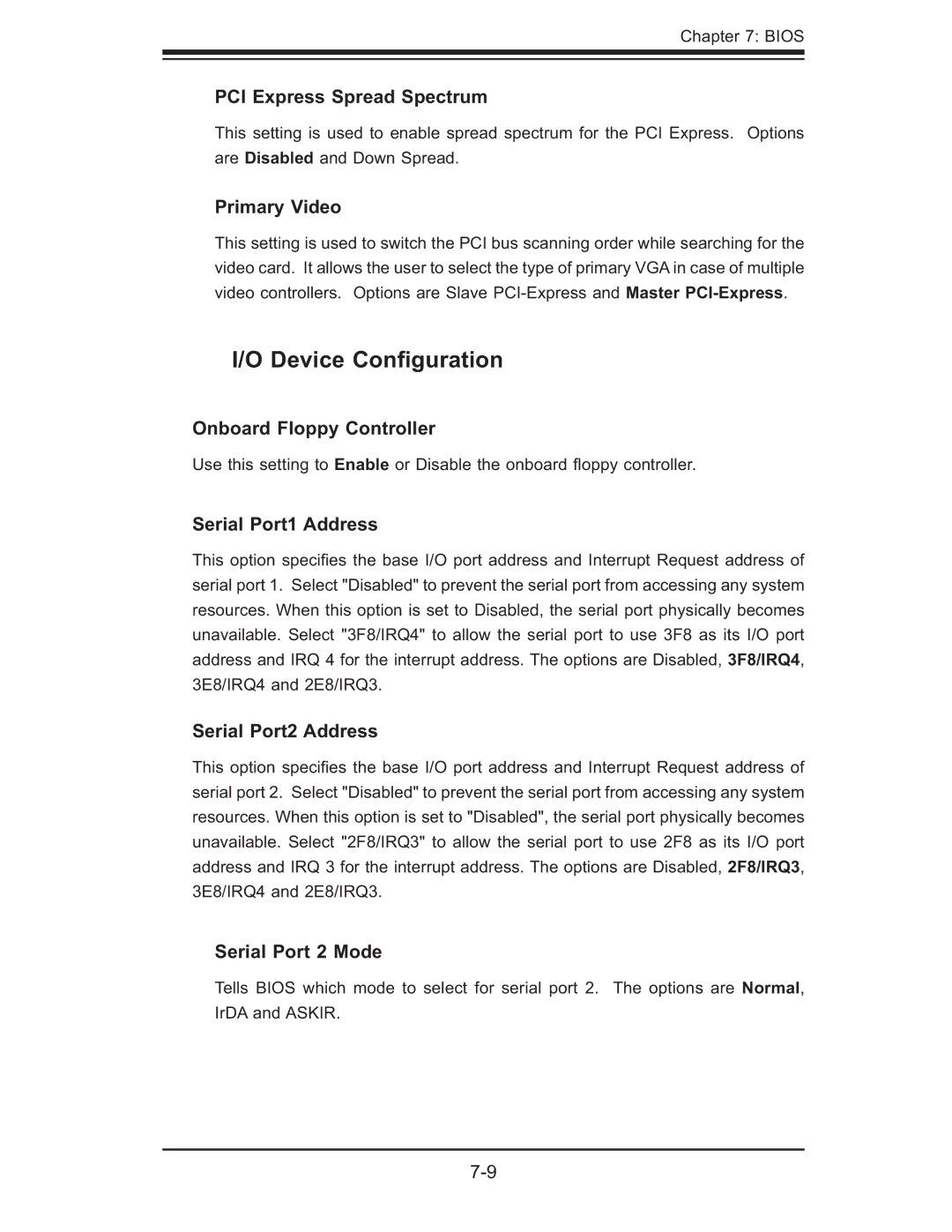 SUPER MICRO Computer AS 1020C-3 user manual Device Conﬁguration 