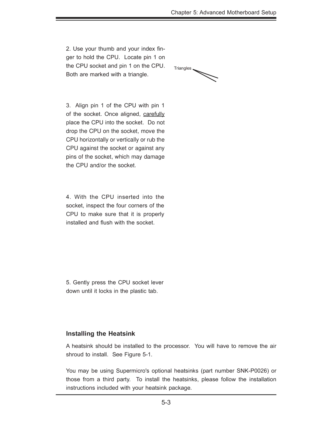 SUPER MICRO Computer AS1011M-T2 user manual Installing the Heatsink 