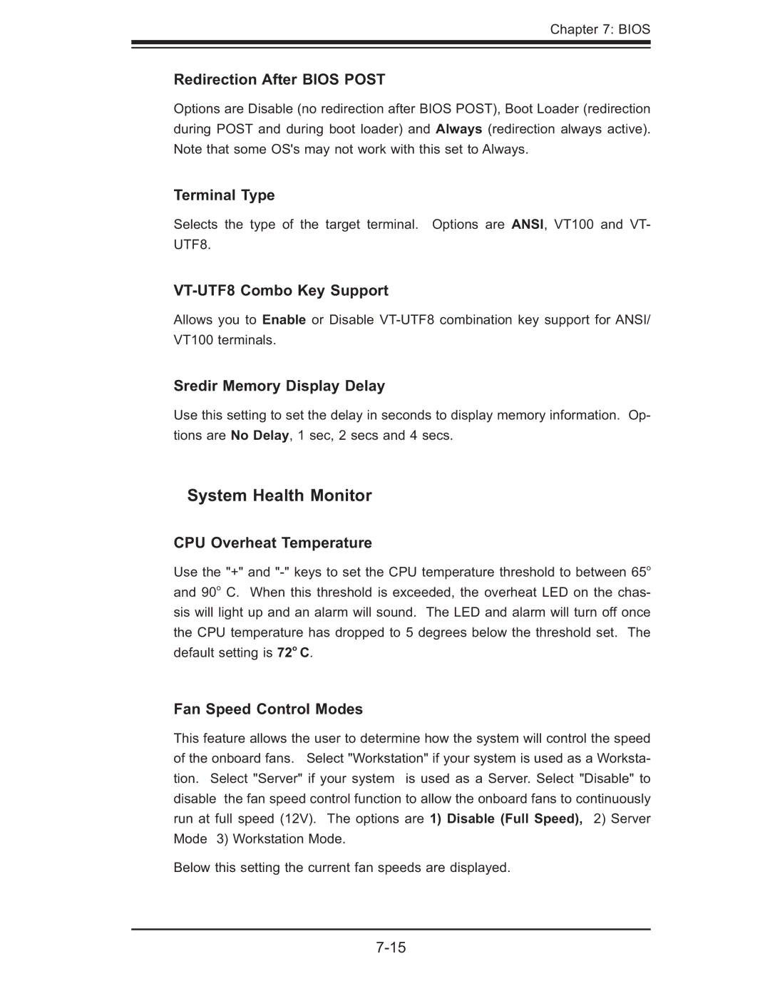 SUPER MICRO Computer AS1011M-T2 user manual System Health Monitor 