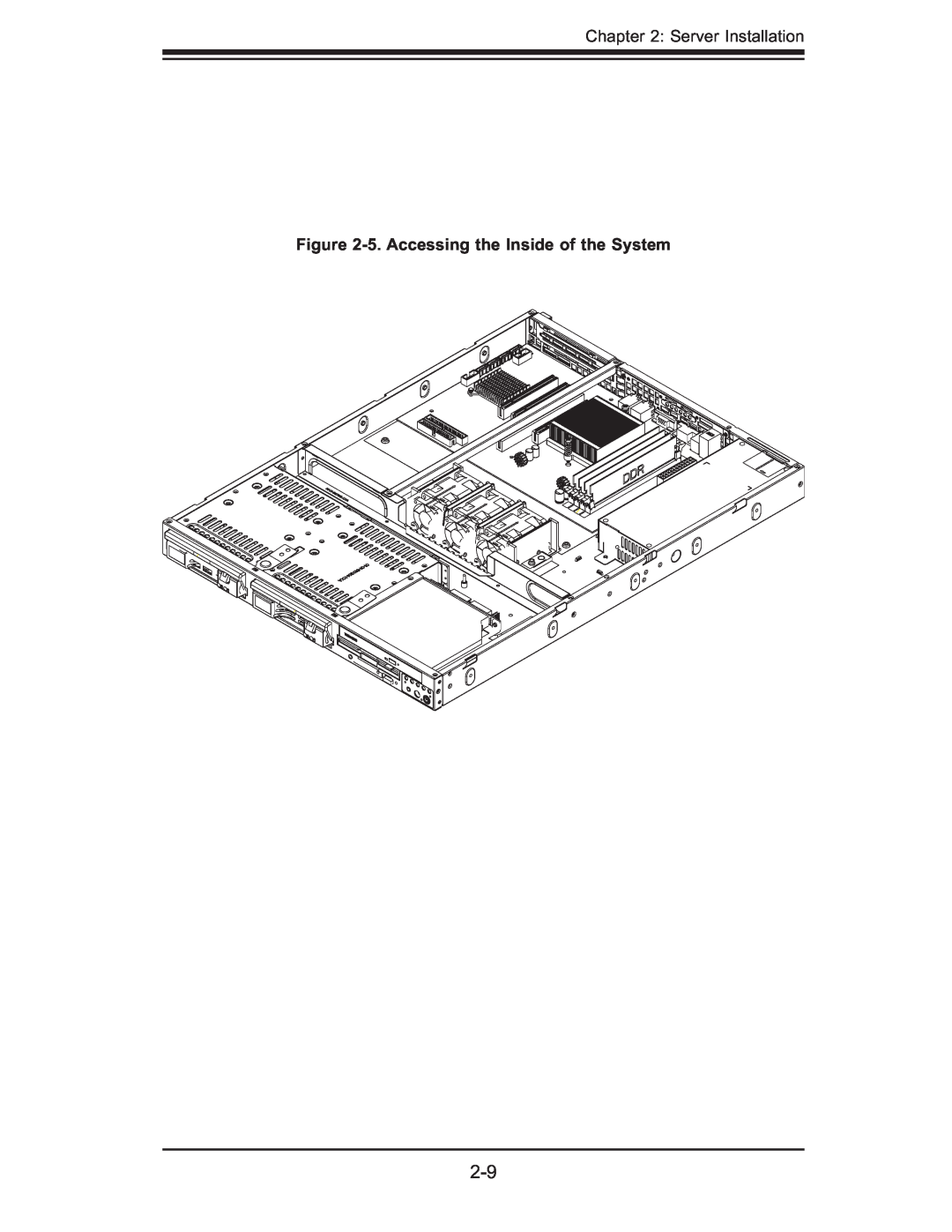 SUPER MICRO Computer AS1011M-T2 user manual Server Installation, 5. Accessing the Inside of the System 