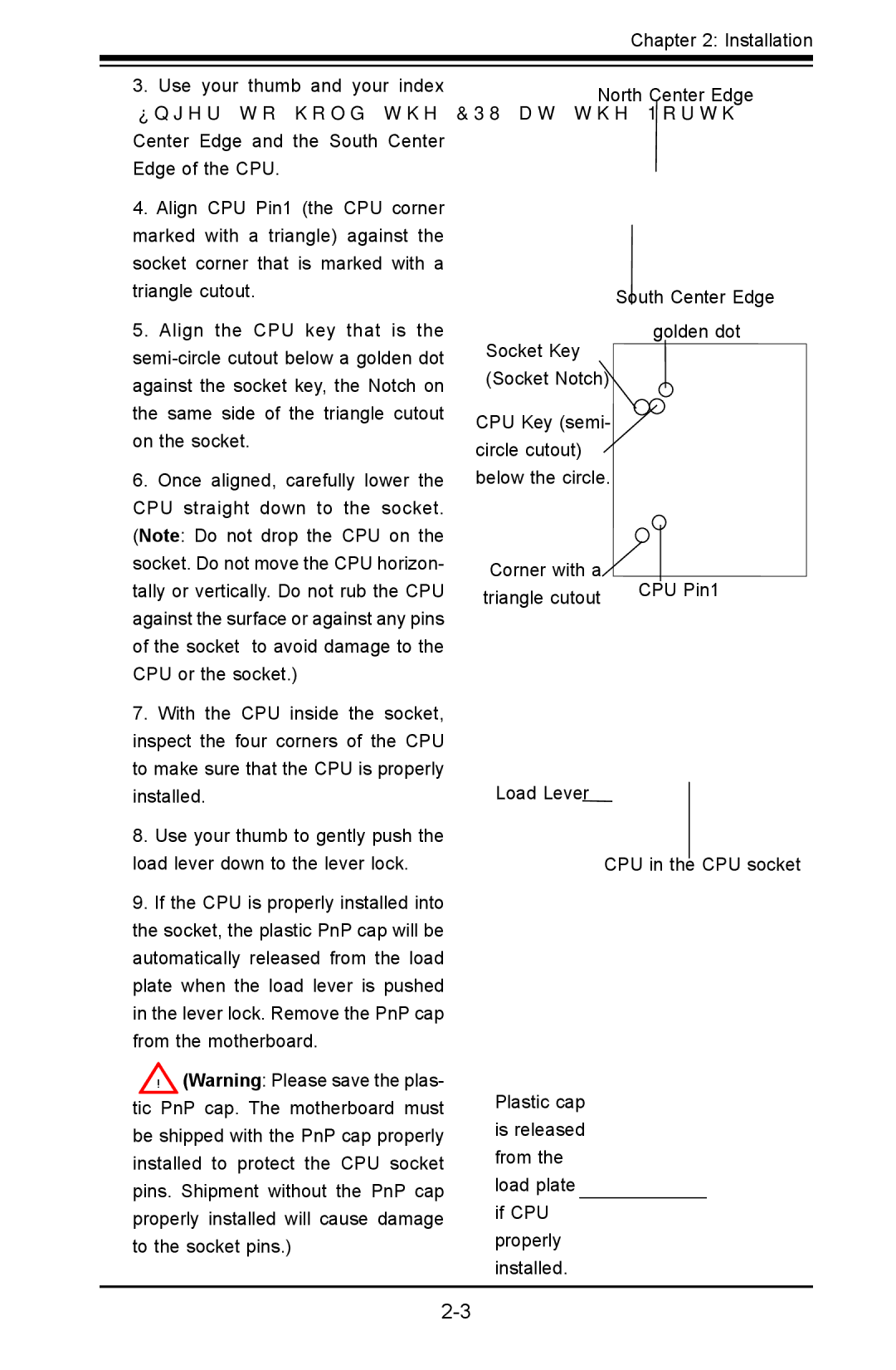 SUPER MICRO Computer C2SBE, C2SBA+II user manual Tally or vertically. Do not rub the CPU 