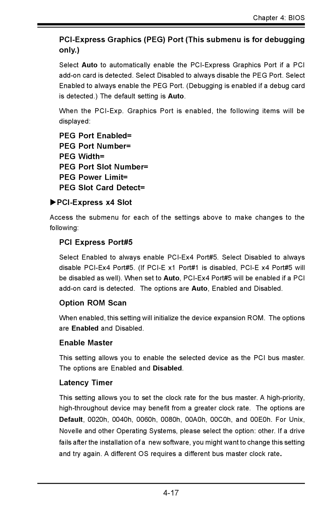 SUPER MICRO Computer C2SBE, C2SBA+II user manual PCI Express Port#5 