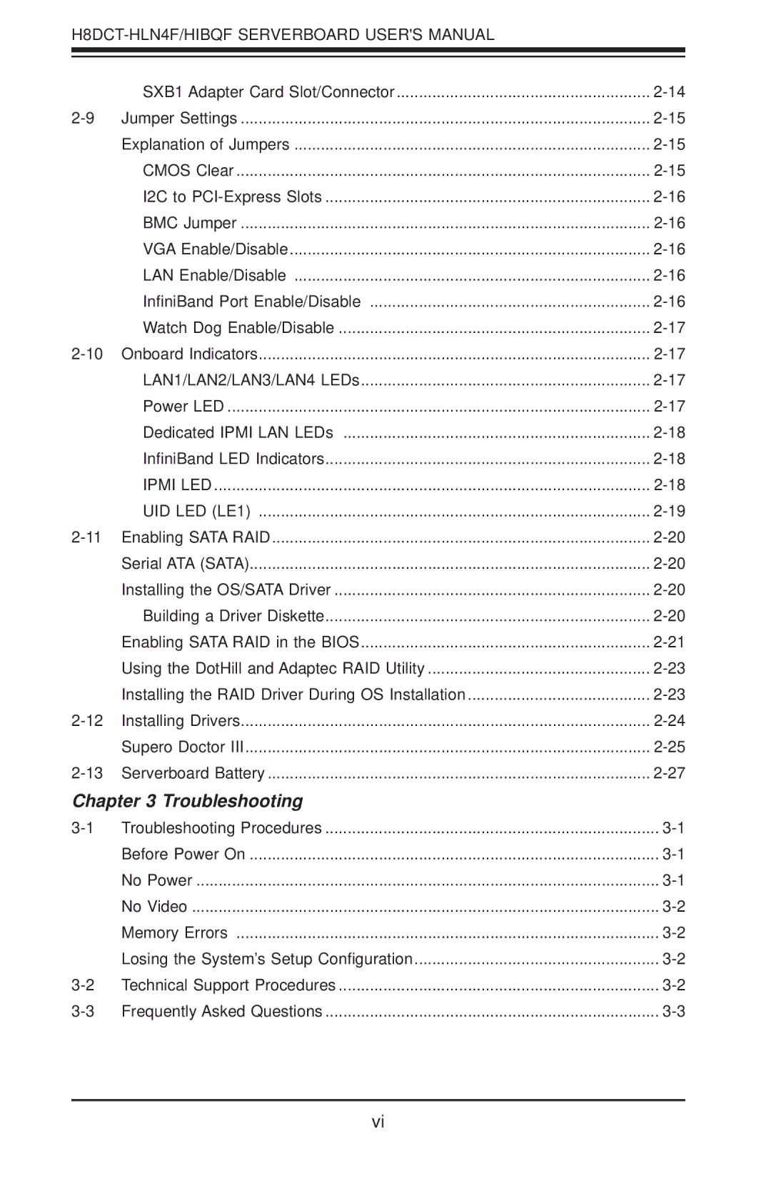 SUPER MICRO Computer H8DCT-HLN4F user manual Troubleshooting 