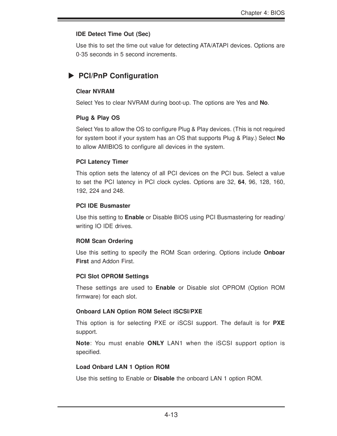 SUPER MICRO Computer H8DII+-F, H8DI3+-F user manual PCI/PnP Conﬁguration 