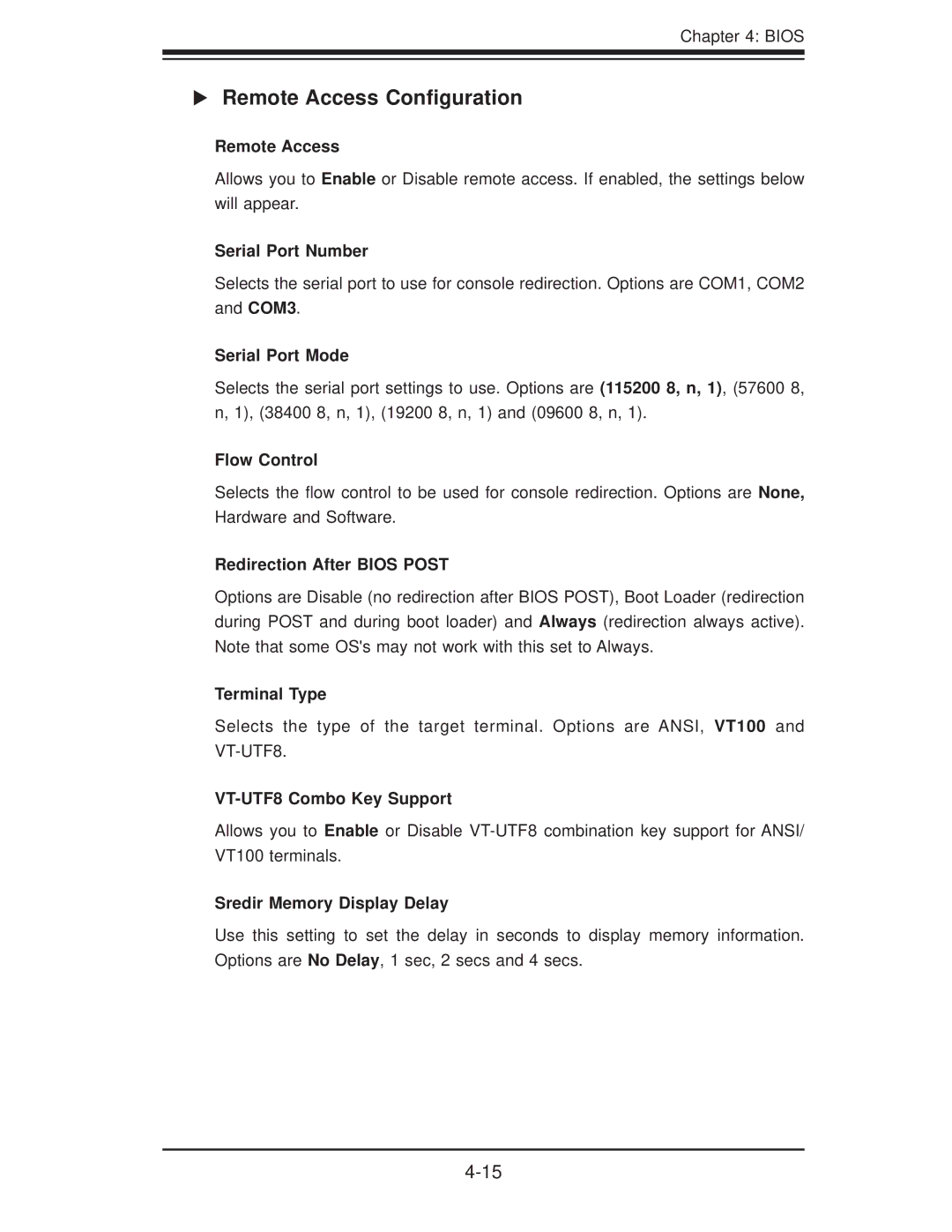 SUPER MICRO Computer H8DII+-F, H8DI3+-F user manual Remote Access Conﬁguration 