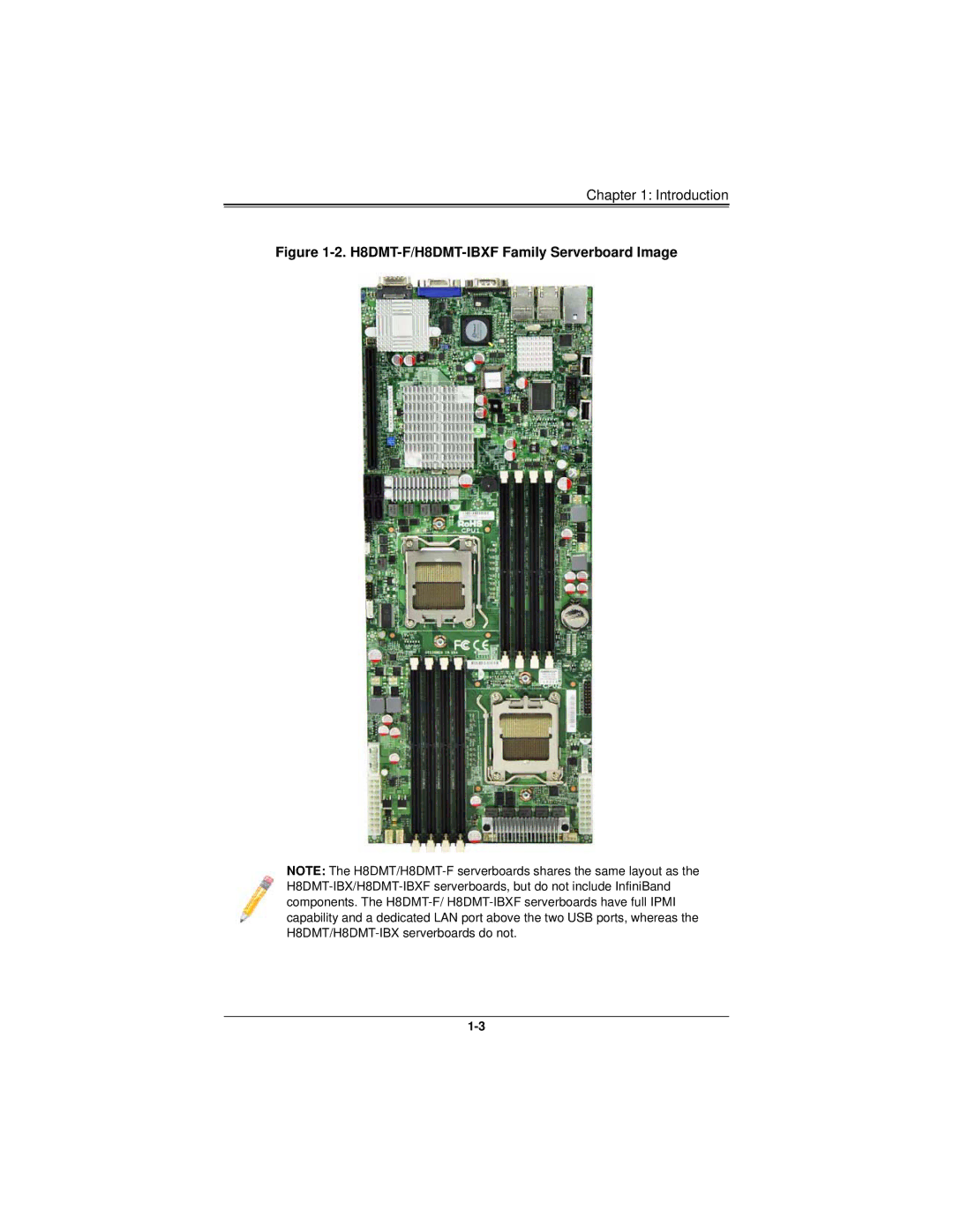 SUPER MICRO Computer user manual H8DMT-F/H8DMT-IBXF Family Serverboard Image 