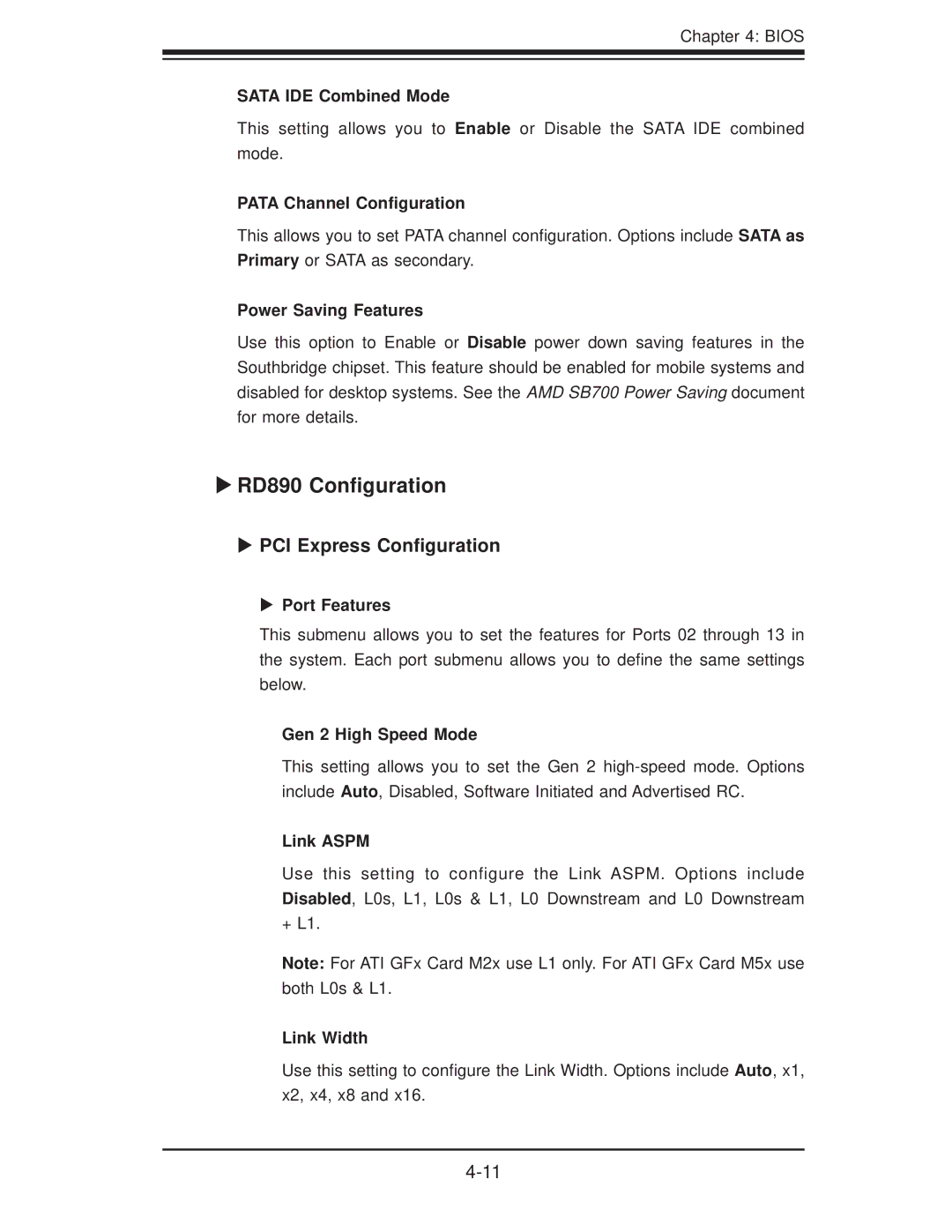 SUPER MICRO Computer H8QI6-F, H8QII-F user manual RD890 Conﬁguration, PCI Express Conﬁguration 