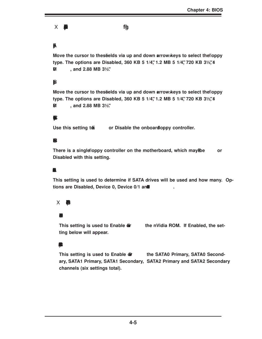 SUPER MICRO Computer H8QM8-2, H8QME-2 user manual Floppy/IDE/SATA Conﬁguration, NVidia RAID Setup 