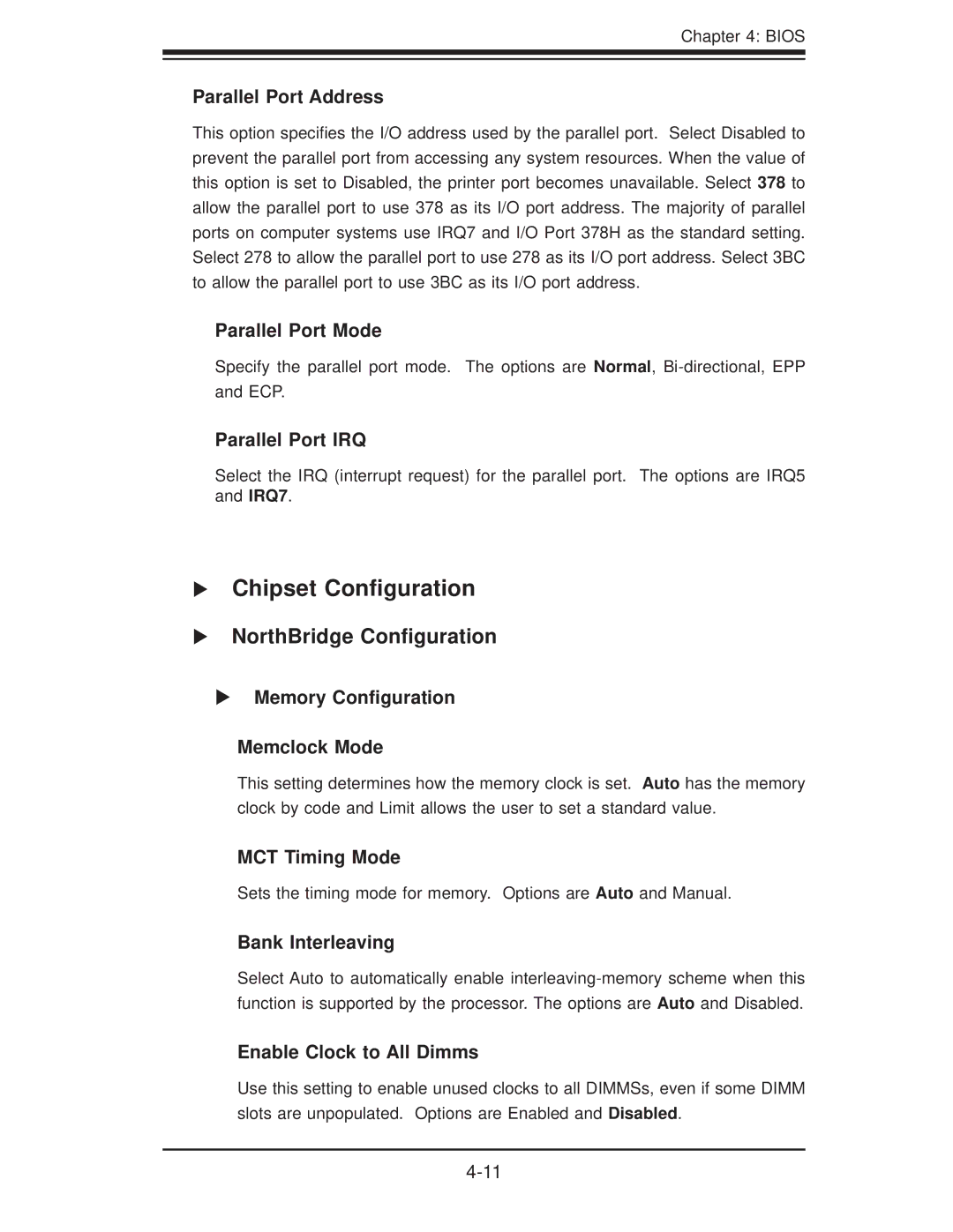 SUPER MICRO Computer H8QM8-2, H8QME-2 user manual Chipset Conﬁguration, NorthBridge Conﬁguration 